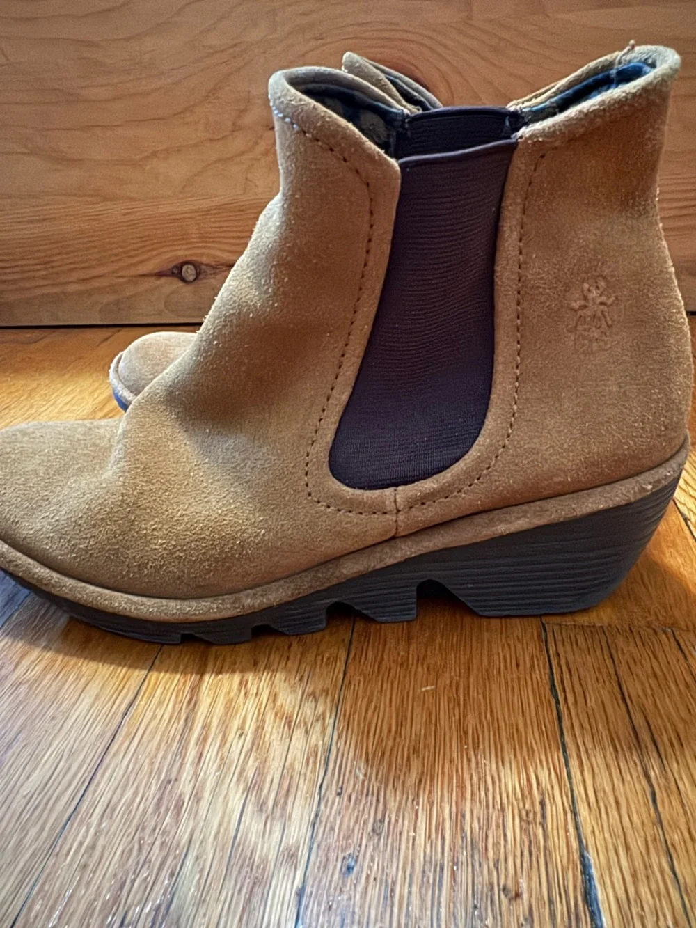 Fly London Phil Tan Suede Chelsea Boots 37